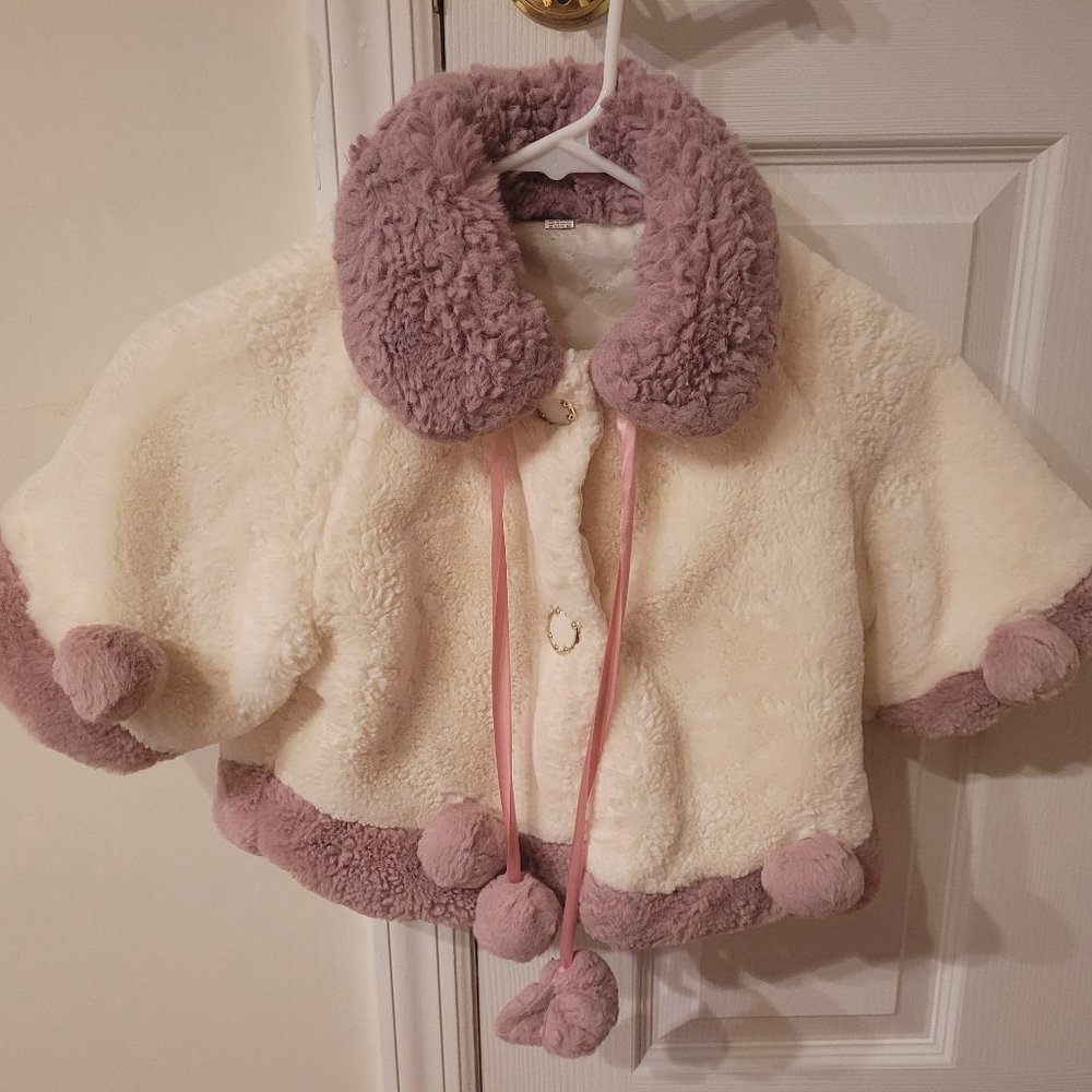 Little girls winter festive coat